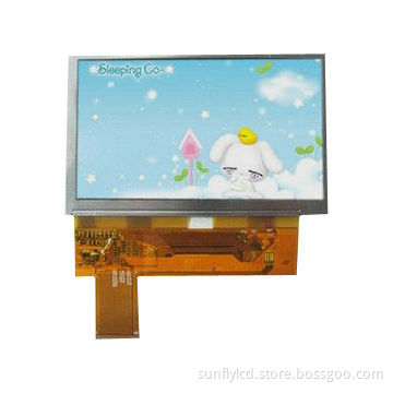 5.0-inch 800 x 480P RGB TFT LCD Display, 3.3V Drive Voltage